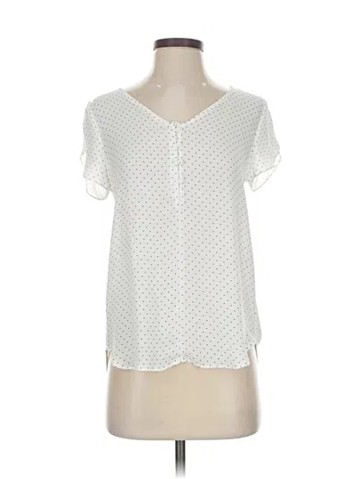 Pre-owned Philosophy Republic Clothing Short Sleeve Blouse In White