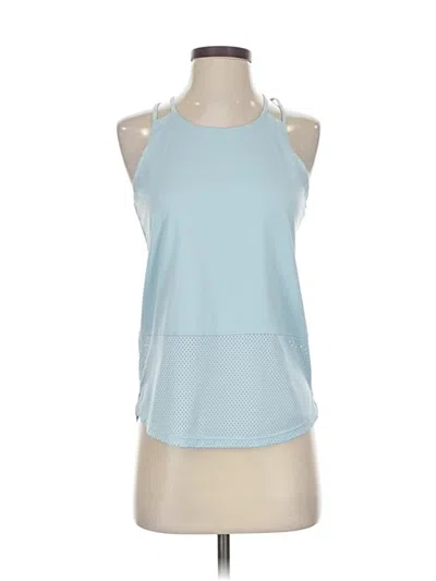Pre-owned Under Armour Tank Top Blue Halter Neckline Tops