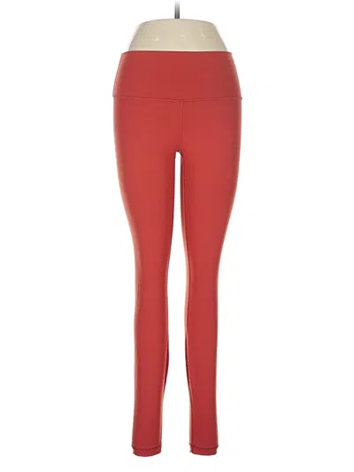 Pre-owned Lululemon Athletica Active Pants In Red