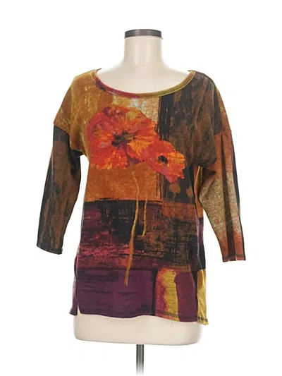 Pre-owned Peck & Peck Pullover Sweater In Brown