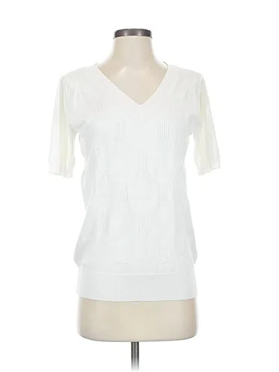Pre-owned Arach & Cloz Short Sleeve T-shirt In White