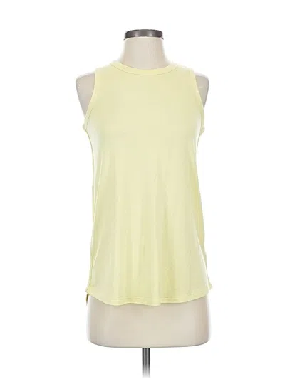 Pre-owned Athleta Sleeveless T-shirt In Yellow