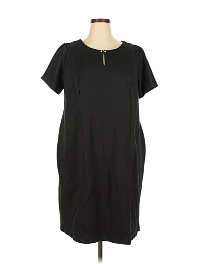 Pre-owned Talbots Casual Dress In Black