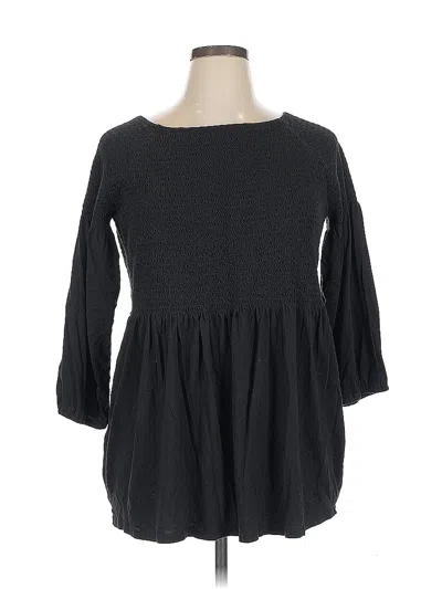 Pre-owned Jjill Casual Dress In Black