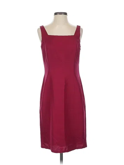 Pre-owned Ann Taylor Cocktail Dress In Burgundy