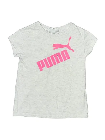 Pre-owned Puma Kids' Short Sleeve T-shirt In Silver