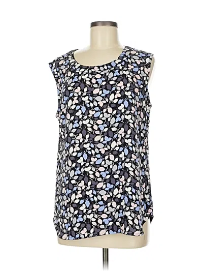 Pre-owned Anne Klein Sleeveless Blouse In Blue