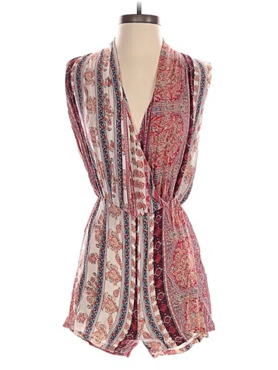 Pre-owned Joyous & Free Romper In Red