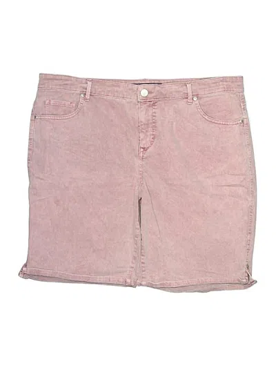 Pre-owned Gloria Vanderbilt Denim Shorts In Pink