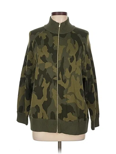 Pre-owned Jones New York Cardigan Sweater In Green