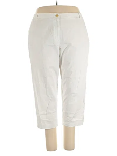 Pre-owned Talbots Khaki Pant In White