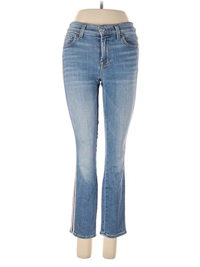 Pre-owned 7 For All Mankind Jeans In Blue