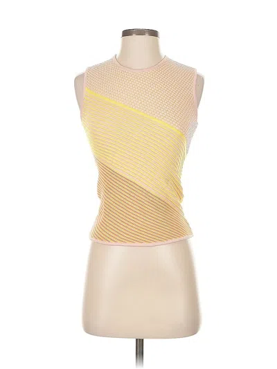 Pre-owned Saunders Collective Cardigan Sweater In Yellow