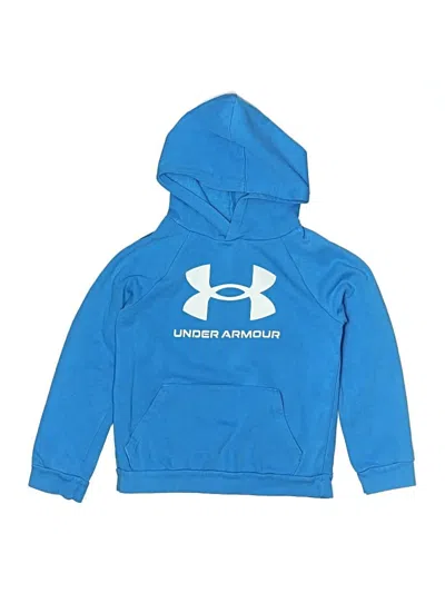 Pre-owned Under Armour Kids' Pullover Hoodie In Blue