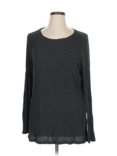 Pre-owned Grace & Lace Long Sleeve T-shirt In Gray