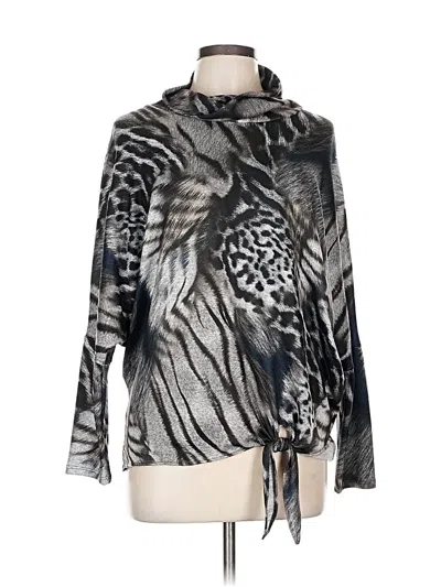 Pre-owned Frank Lyman Design Pullover Sweater In Silver