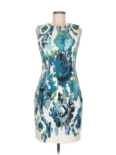 Pre-owned Tahari Cocktail Dress In Blue