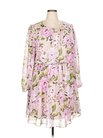 Pre-owned Lane Bryant Casual Dress In Pink