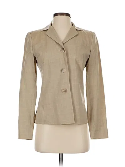 Pre-owned Ann Taylor Wool Blazer Jacket In Brown