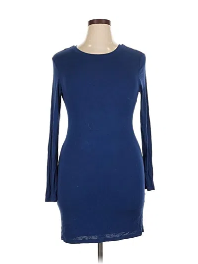 Pre-owned Bar Iii Casual Dress In Blue