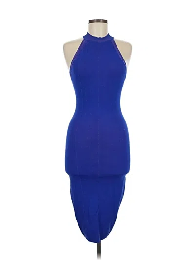 Pre-owned Privy Cocktail Dress In Blue