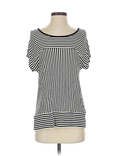 Pre-owned Two By Vince Camuto Short Sleeve T-shirt In Black