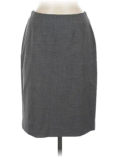 Pre-owned Caslon Formal Skirt In Gray