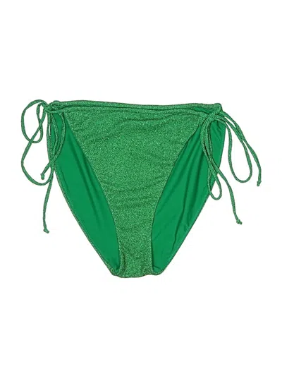Pre-owned Good American Swimsuit Bottoms In Green