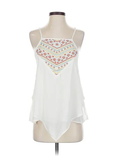 Pre-owned About A Girl Sleeveless Blouse In White