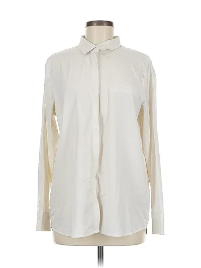 Pre-owned Modern Ambition Long Sleeve Blouse In White