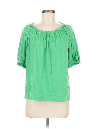 Pre-owned Ann Taylor Loft Short Sleeve T-shirt In Green