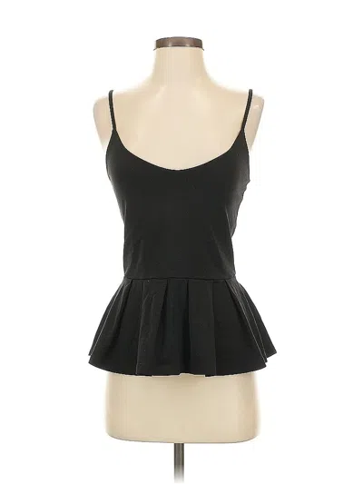 Pre-owned Susana Monaco Tank Top Black Strapless Neckline Tops