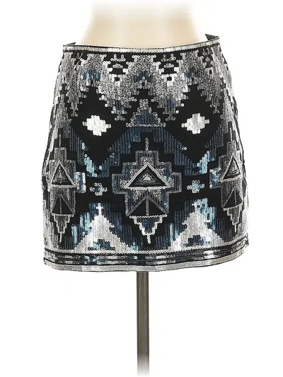 Pre-owned Express Casual Skirt In Silver