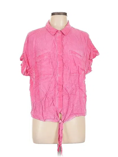 Pre-owned Velvet Heart Short Sleeve Blouse In Pink