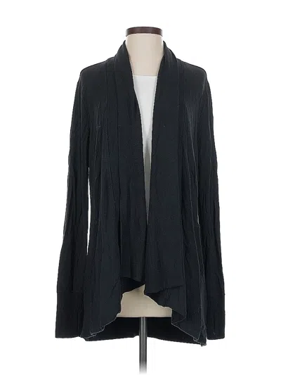 Pre-owned Athleta Cardigan Sweater In Black