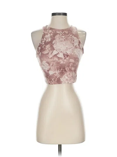 Pre-owned Athleta Tank Top Pink Halter Neckline Tops