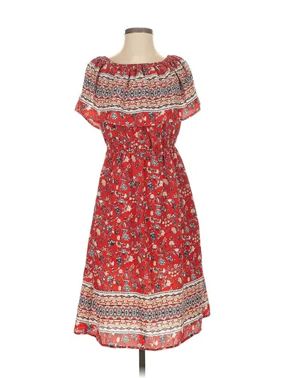 Pre-owned Style & Co Casual Dress In Red