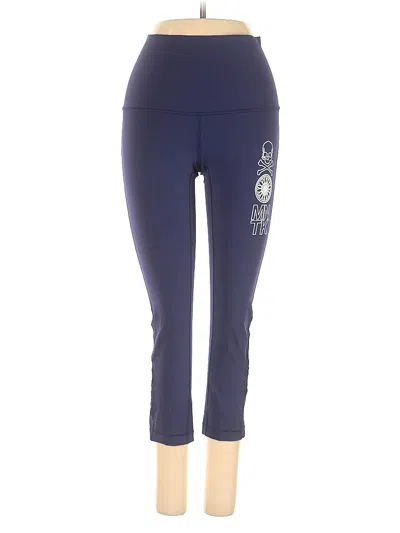 Pre-owned Lululemon Athletica Active Pants In Blue