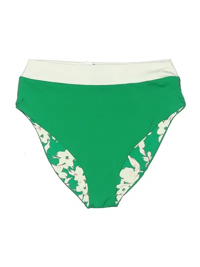 Pre-owned Lands' End Swimsuit Bottoms In Green