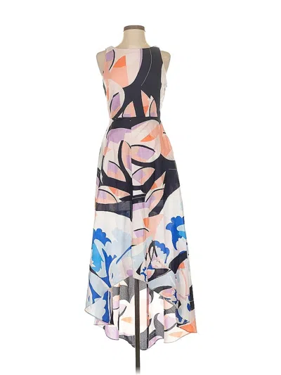 Pre-owned Nicole Miller Cocktail Dress In White