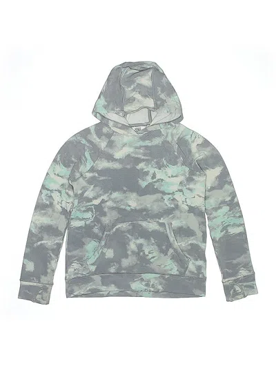 Pre-owned Athleta Girl Kids' Pullover Hoodie In Green