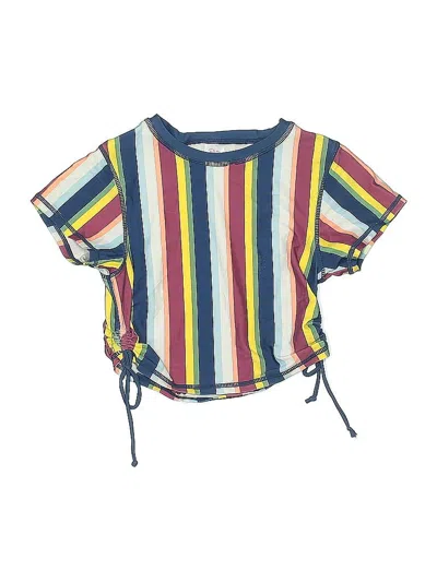 Pre-owned Ruffle Butts Kids' Short Sleeve T-shirt In Blue