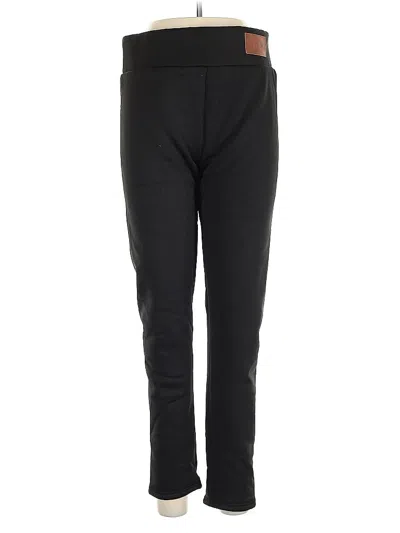 Pre-owned Fashion Active Pants In Black