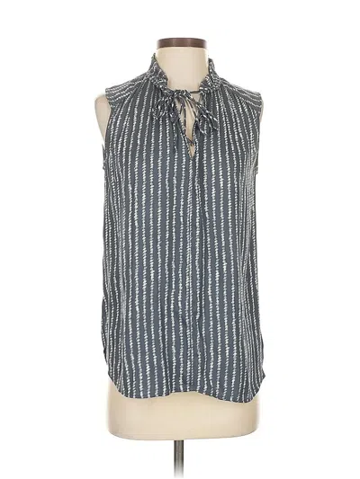 Pre-owned Ann Taylor Loft Sleeveless Blouse In Gray