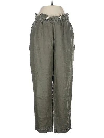 Pre-owned Vince Camuto Linen Pants In Green