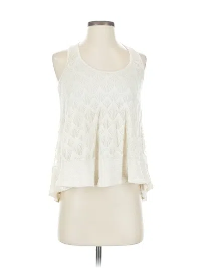 Pre-owned Heartloom Sleeveless Blouse In White