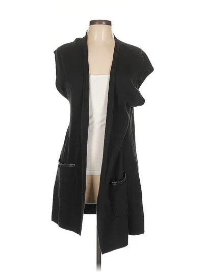 Pre-owned Chico's Cardigan Sweater In Black