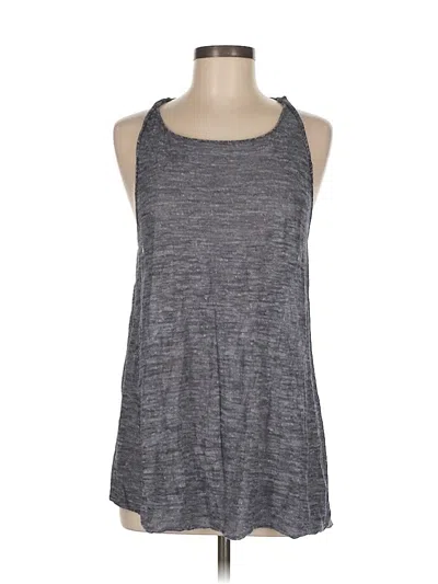 Pre-owned Inhabit Tank Top Gray Halter Neckline Tops
