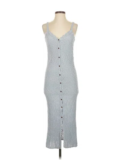 Pre-owned Mng Casual Dress In Gray