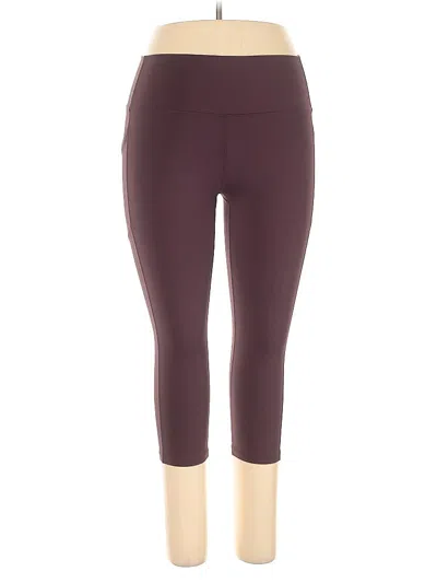 Pre-owned Zyia Active Active Pants In Purple